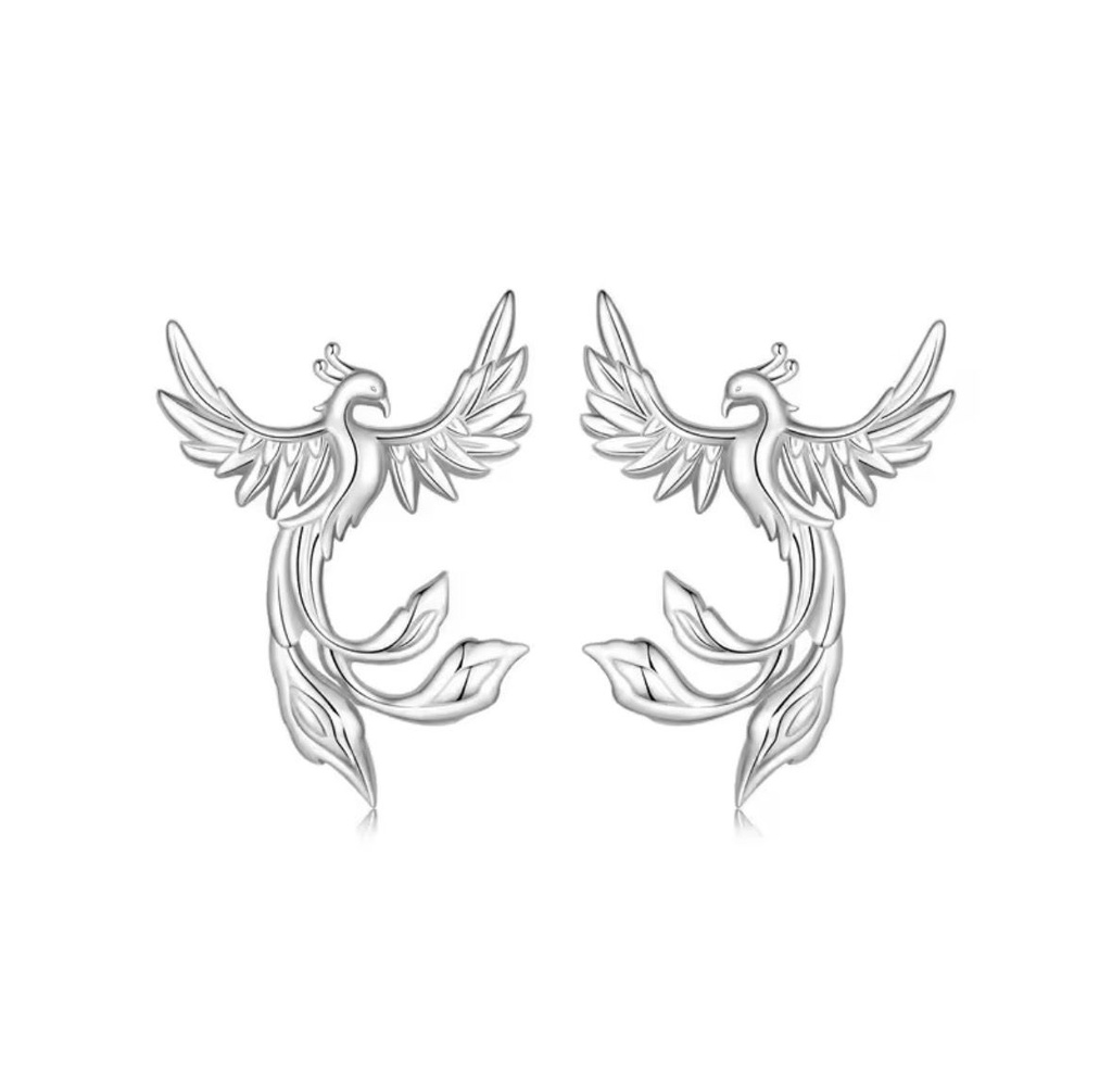 Aretes Ave fénix silver (Plata 925)
