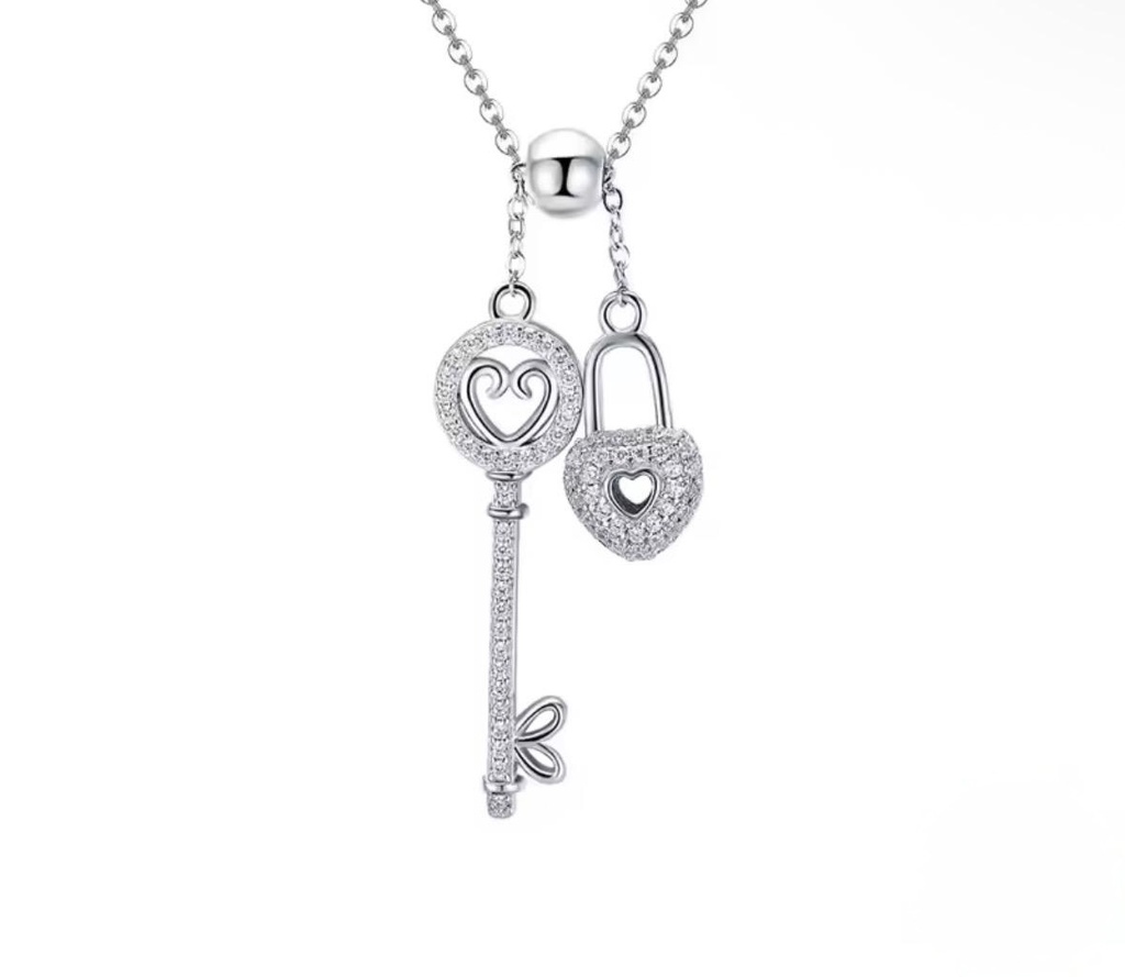 Collar Llave de Mi Amor (Plata 925)