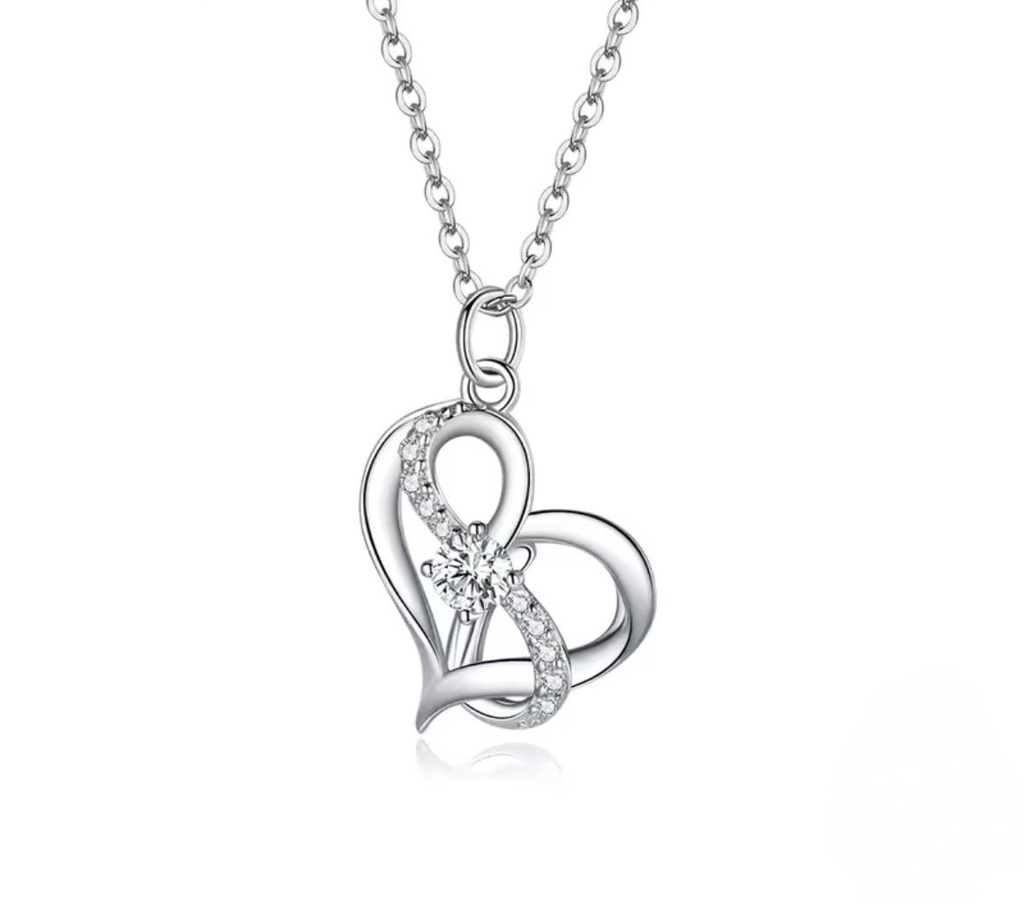 Collar Corazón eterno (Plata 925)