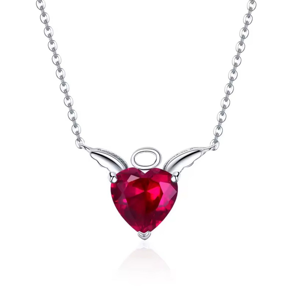 Collar Corazón Travieso (Plata 925)