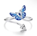 Anillo Mariposa azul (Plata 925)