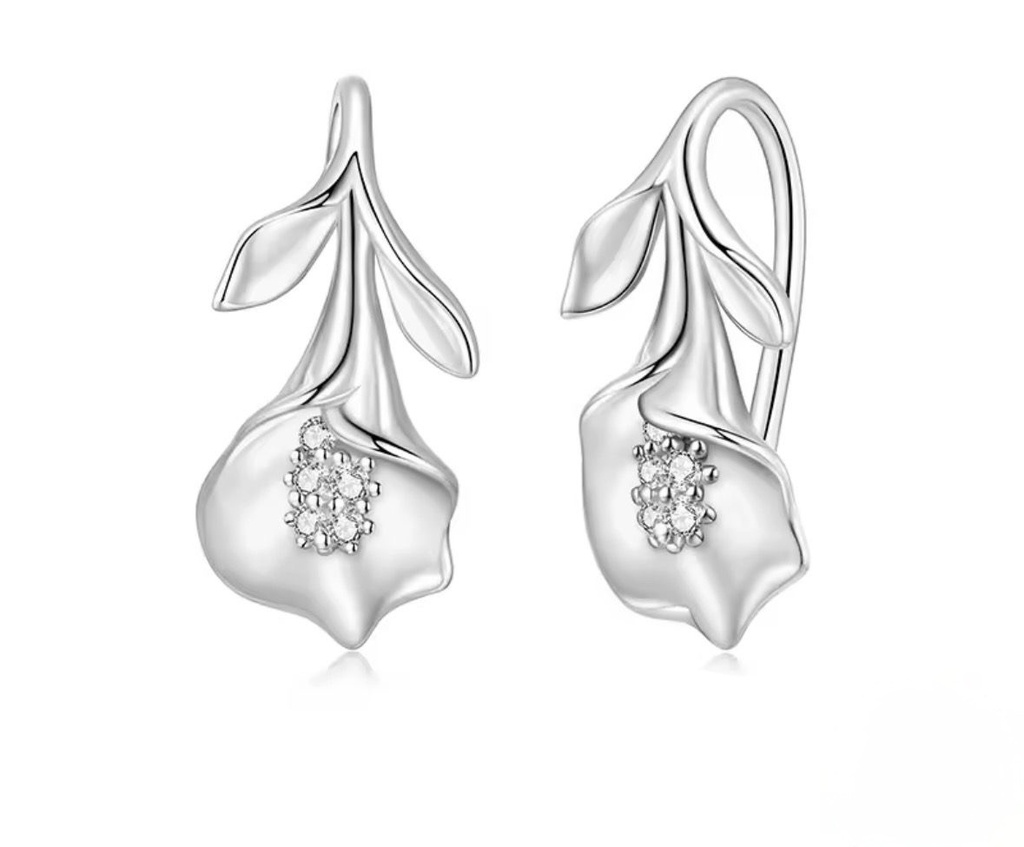 Aretes Flores encantadas (Plata 925)