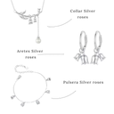Set  Silver Roses (Plata 925)