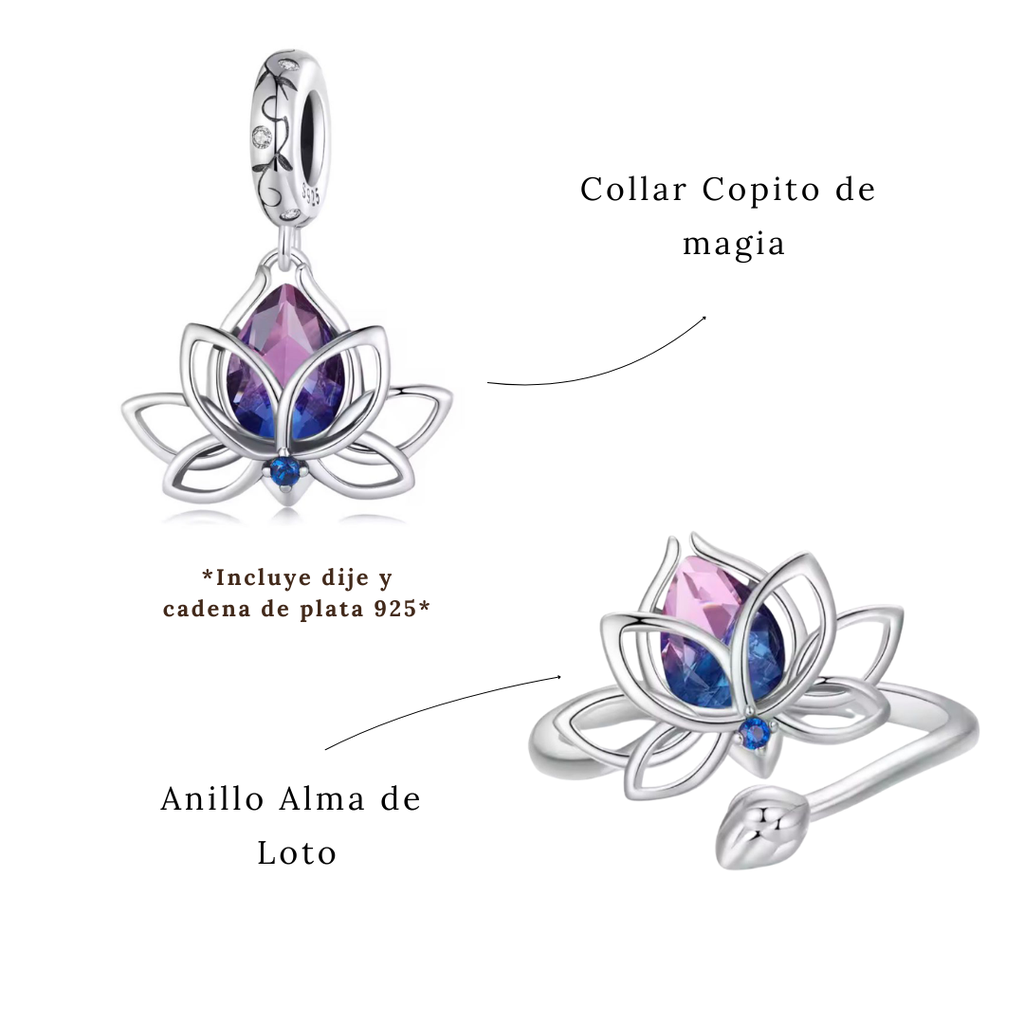 Set Alma de Loto (Plata 925)