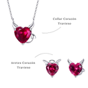 Set Corazón Travieso (Plata 925)