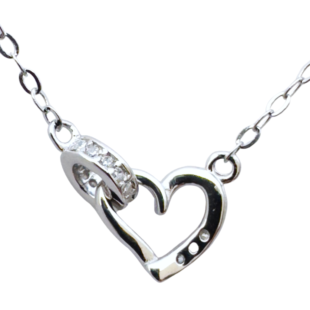 Collar latido plateado (Plata 925)