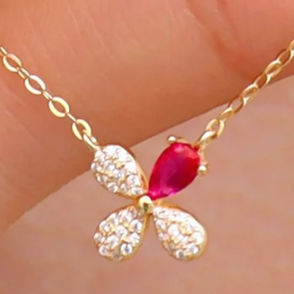Collar Flor Pétalos de plata 925