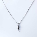 Collar gatito brillante (Plata 925)
