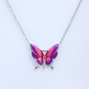 Collar mariposa serena (Plata 925)