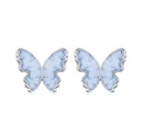 Aretes Mariposa AquaMarina (Plata 925)