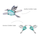 Set Colibrí jade (Plata 925)
