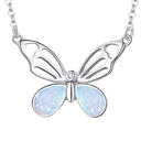 Collar Mariposa Ópalo Mágico de plata 925