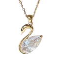 Collar Cisne radiante de plata 925