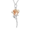 Collar Rosa encantada de plata 925