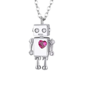 Collar Corazón Apasionado de plata 925