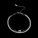 Pulsera gato caminando plateado (Acero Inoxidable)