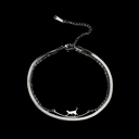 Pulsera gato caminando plateado