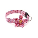 Collar Flor Rosado Flores